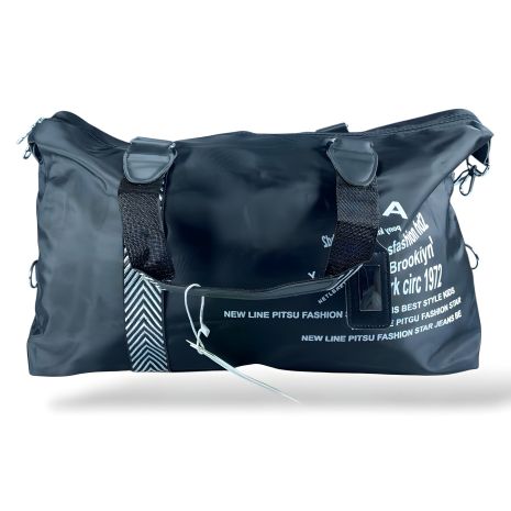 Чорна стильна дорожня сумка, 30 л