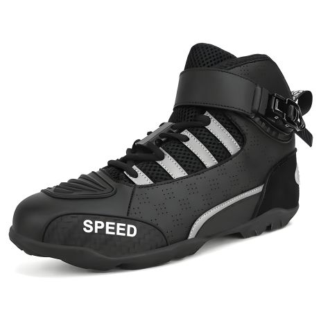 Мотоботинки розміром 44, мотоциклетне взуття нубук чорне