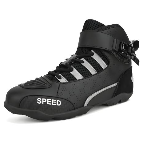 Мотоботинки розміром 44, мотоциклетне взуття нубук чорне