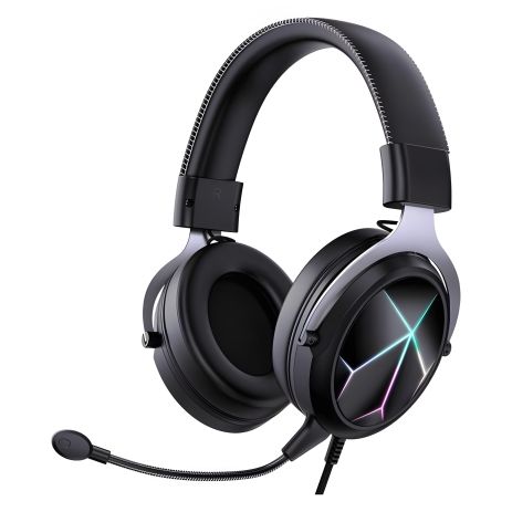 Дротова ігрова гарнітура ONIKUMA Gaming with LED X10 Pro, USB, 3.5mm, 2.1m, black Дротова ігрова гарнітура ONIKUMA Gaming with LED X10 Pro, USB, 3.5mm, 2.1m, black