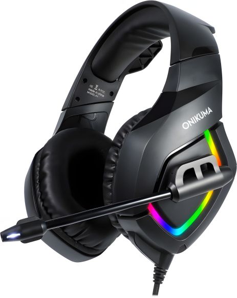ONIKUMA K1-B Gaming, 3.5mm, 2.2m, black Дротові ігрові навушники ONIKUMA K1-B Gaming, 3.5mm, 2.2m, black Дротові ігрові навушники