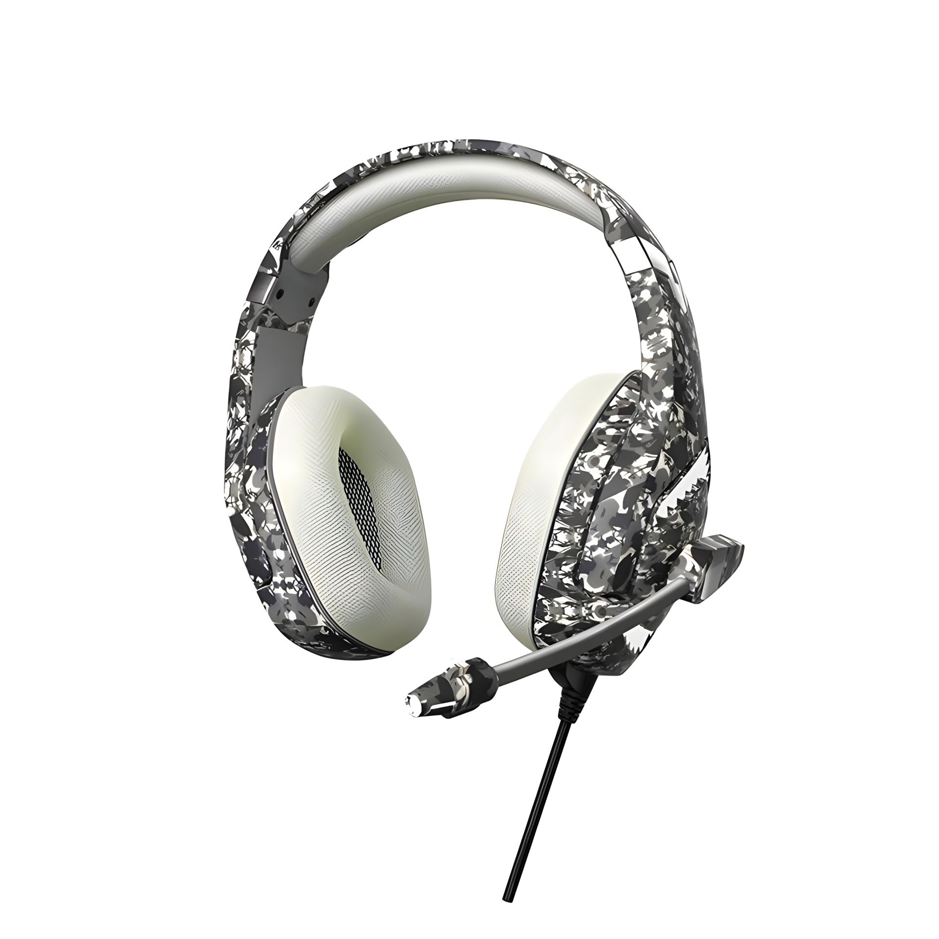 Дротова ігрова гарнітура ONIKUMA Gaming with LED K1 Pro, USB, 3.5mm, 2.2m, Camouflage-Grey Дротова ігрова гарнітура ONIKUMA Gaming with LED K1 Pro, USB, 3.5mm, 2.2m, Camouflage-Grey