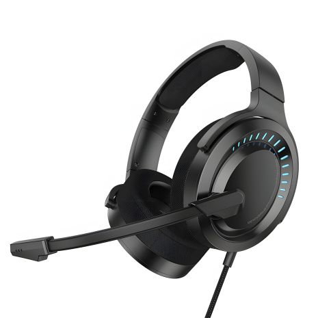BASEUS GAMO Immersive Virtual 3D Game headphone (PC) D05, USB, 2m, black Дротові ігрові навушники