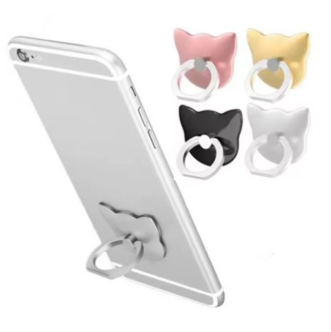 Кольцо держатель для телефона Кошка Попсокет на палец PopSocket