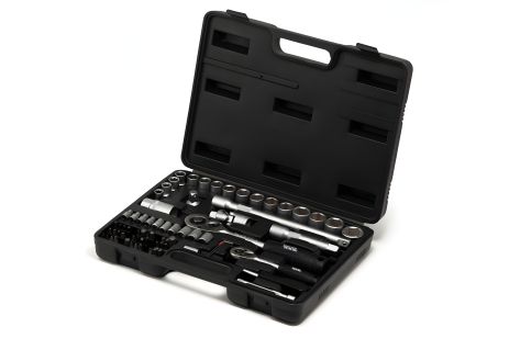 Набор инструментов ¼"&½" 72 предмета 4-13 мм 10-27 мм в кейсе MASTERTOOL 78-7072