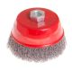 Торцевая щетка из рифленой проволоки Ø 100 мм М14, MASTERTOOL 19-7210