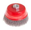 Торцевая щетка из рифленой проволоки Ø 100 мм М14, MASTERTOOL 19-7210 Торцевая щетка из рифленой проволоки Ø 100 мм М14, MASTERTOOL 19-7210