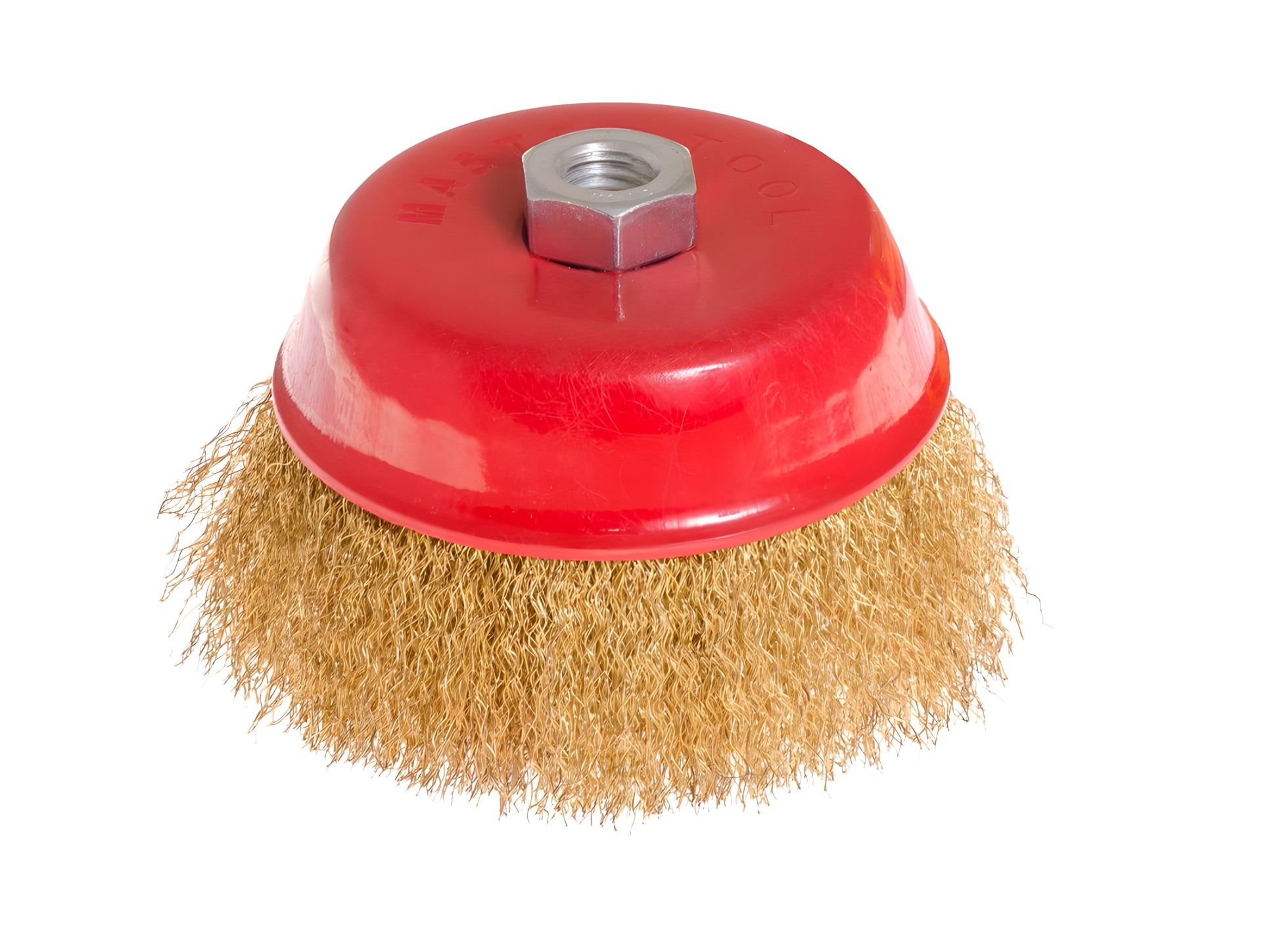 Торцевая щетка из латунированной проволоки Ø 125 мм М14 MASTERTOOL 19-7112 Торцевая щетка из латунированной проволоки Ø 125 мм М14 MASTERTOOL 19-7112