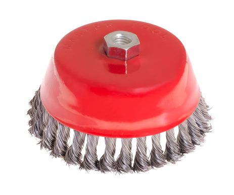 Торцевая щетка из плетеной проволоки Ø 150 мм M14 MASTERTOOL 19-7015