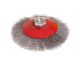 Щітка конусна Ø 115 мм з рифленого дроту М14 MASTERTOOL (код 19-8211)