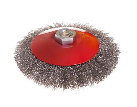 Конусна щітка рифленого дроту Ø 125 мм М14 MASTERTOOL 19-8212 Конусна щітка рифленого дроту Ø 125 мм М14 MASTERTOOL 19-8212