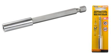 Тримач магнітний для насадок 1/4" 100 мм MASTERTOOL 40-0182 Тримач магнітний для насадок 1/4" 100 мм MASTERTOOL 40-0182