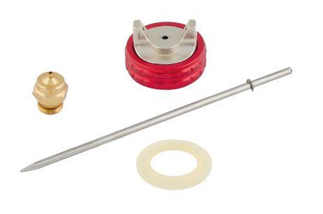 Змінна форсунка для пневмопістолета для фарбування HP Ø 1.2 мм - дюза, повітряна голівка і голка MASTERTOOL 81-8622