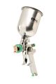 Пневматичний краскопульт HVLP GLAZE ВАЛБ 600 мл Ø 1,3 мм круглий/плоский факел 150-220 л/хв 3-4 бар MASTERTOOL 80-8907
