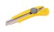 Будівельний ніж з відламним лезом 18 мм, ABS пластик, металева напрямна, гвинтовий замок MASTERTOOL 17-0328
