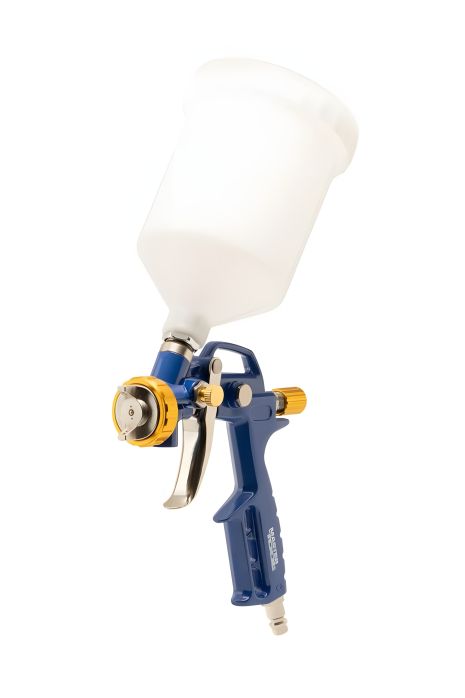 Пневматический краскопульт HP FEED ВПЛБ 600 мл Ø 1,8 мм круглый/плоский факел 120-170 л/мин 3,5-5 бар MASTERTOOL 81-8716