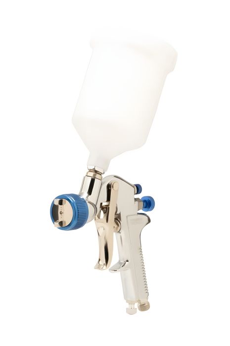 Пневматичний краскопульт HP PROFI ВПЛБ 600 мл Ø 1,4 мм круглий/плоский смолоскип 120-170 л/хв 3,5-5 бар, регулятор подачі повітря MASTERTOOL 81-8720