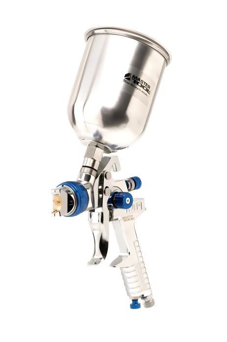 Краскопульт пневматичний HVLP GLAZE, 600 мл, круглий/плоский факел 150-220 л/хв, MASTERTOOL 80-8905 Краскопульт пневматичний HVLP GLAZE, 600 мл, круглий/плоский факел 150-220 л/хв, MASTERTOOL 80-8905