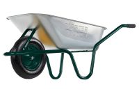 Садово-будівельна тачка D-1 одноколісна, 100 л/160 кг, пневматичне колесо з камерою PN 3.5х8 Ø 37 см втулка MASTERTOOL 79-9851