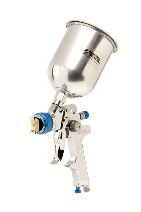 Пневматичний краскопульт HVLP AERO ВАЛБ 600 мл Ø 1,4 мм круглий/плоский факел 170-260 л/хв 3-4 бар MASTERTOOL 80-8903