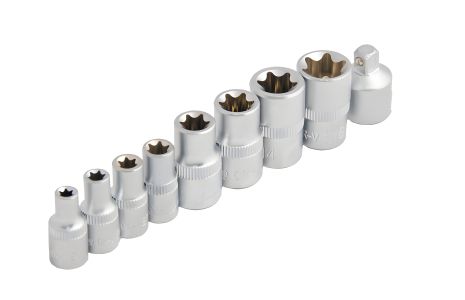 Набір торцевих головок MASTERTOOL 78-1409 E-TORX 9 шт Набір торцевих головок MASTERTOOL 78-1409 E-TORX 9 шт