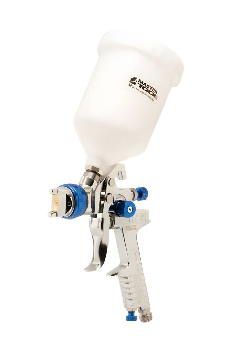 Краскопульт пневматический HVLP GLAZE ВПЛБ 600 мл Ø 1,4 мм круглый/плоский факел 150-220 л/мин 3-4 бар MASTERTOOL 80-8900
