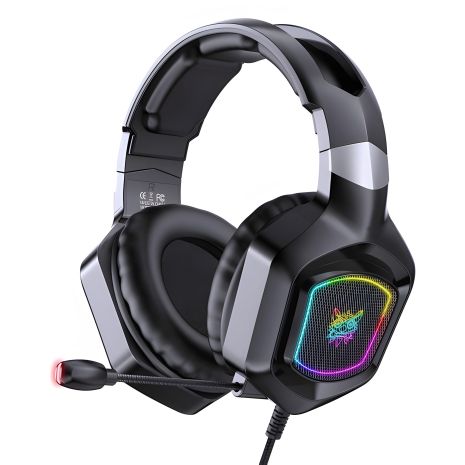 Дротова ігрова гарнітура ONIKUMA Gaming with RGB X8, USB, 3.5mm, 2.2m, black
