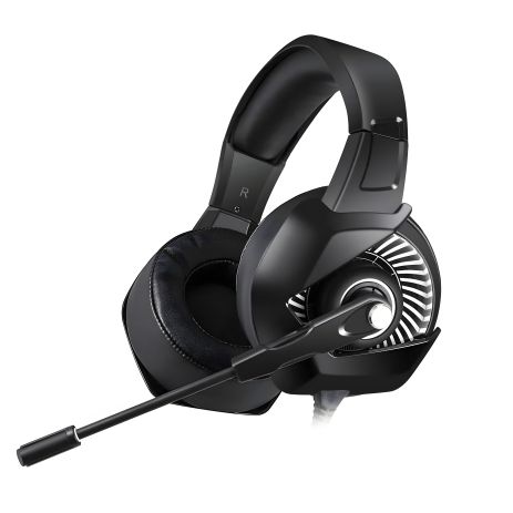 Дротова ігрова гарнітура ONIKUMA Gaming with RGB LED K6, USB, 3.5mm, 2m, black Дротова ігрова гарнітура ONIKUMA Gaming with RGB LED K6, USB, 3.5mm, 2m, black