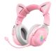 Навушники ONIKUMA Bluetooth Gaming CAT with LED B100 (B20), BT5.0, AUX, 1000mAh, 15-22h, pink