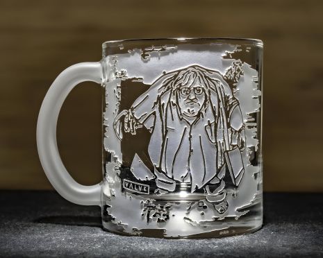 Чая и кофе чашка с гравировкой DOTA2 VALVE Gabe Newell Гейб Ньюэлл - подарок геймеру