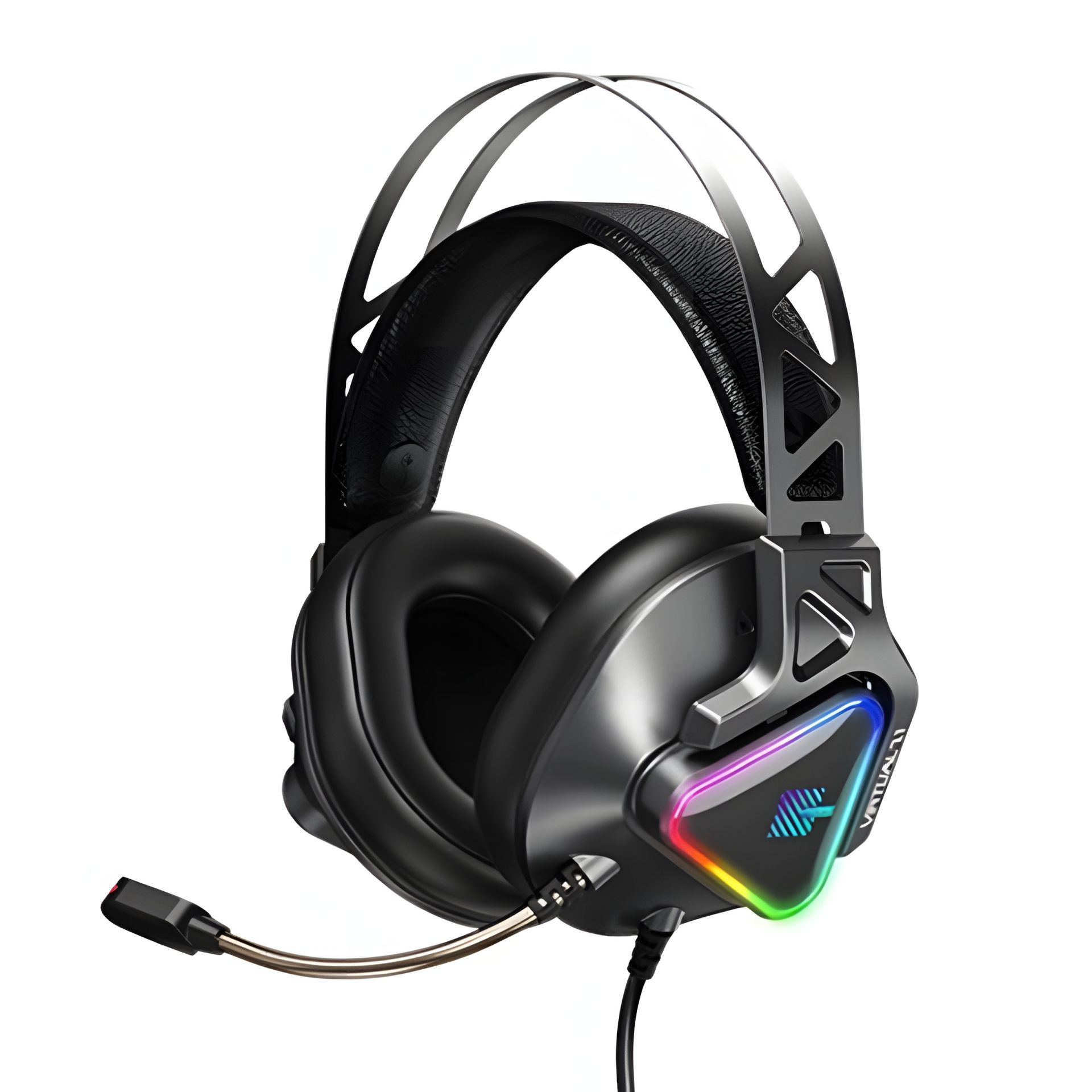 Дротова ігрова гарнітура REMAX LED Wargod Series Gaming Headphone RM-810, USB, 7.1, 2.5m, black Дротова ігрова гарнітура REMAX LED Wargod Series Gaming Headphone RM-810, USB, 7.1, 2.5m, black