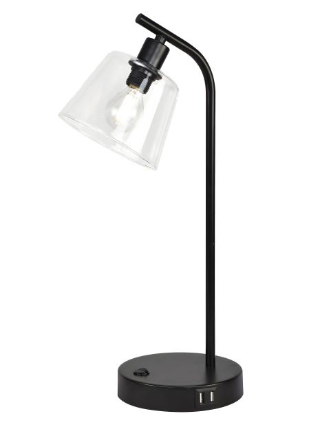 Декоративна настільна лампа VALESO LT91089E BK, чорна Декоративна настільна лампа VALESO LT91089E BK, чорна