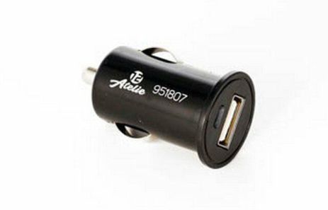 Зарядное устройство USB, 12 Atelie (951807) 12/24V - 5V 1A/черное/1 USB