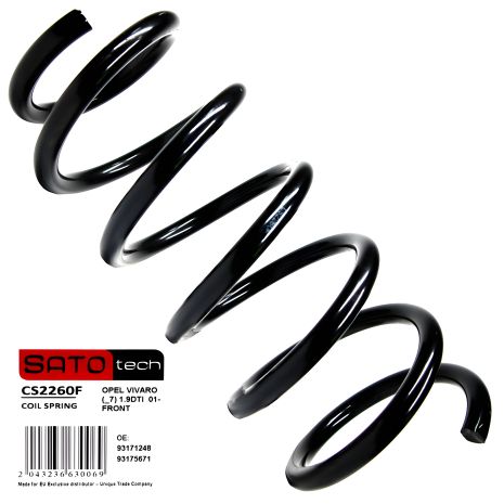 Передня пружина OPEL VIVARO (_7) 1.9DTI 01-, SATO (CS2260F) Передня пружина OPEL VIVARO (_7) 1.9DTI 01-, SATO (CS2260F)