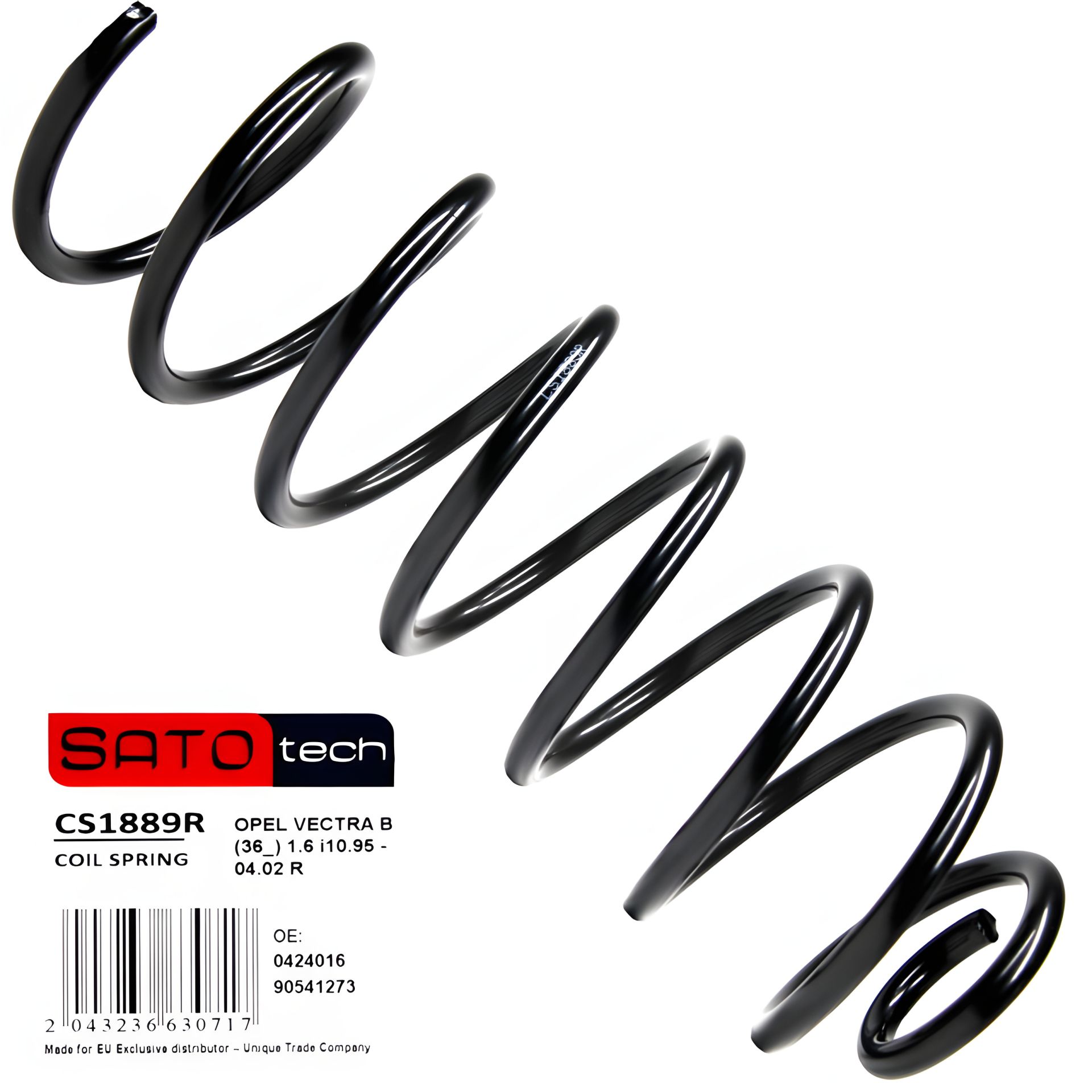 VECTRA B OPEL Пружина 10.95 - 04.02 R, SATO (CS1889R) VECTRA B OPEL Пружина 10.95 - 04.02 R, SATO (CS1889R)