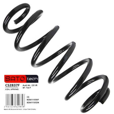 Пружина для AUDI A4 - 2,5 V6 97- TDI F, SATO (CS2837F)