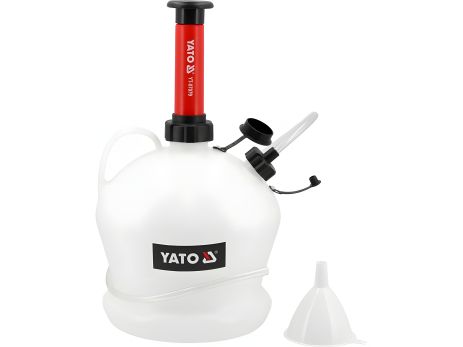 Ручное устройство для откачивания масла и топлива, V=6 л, 2 шланга l=1, 1,3 м Ø=5 и 8 мм [12] Yato YT-07079