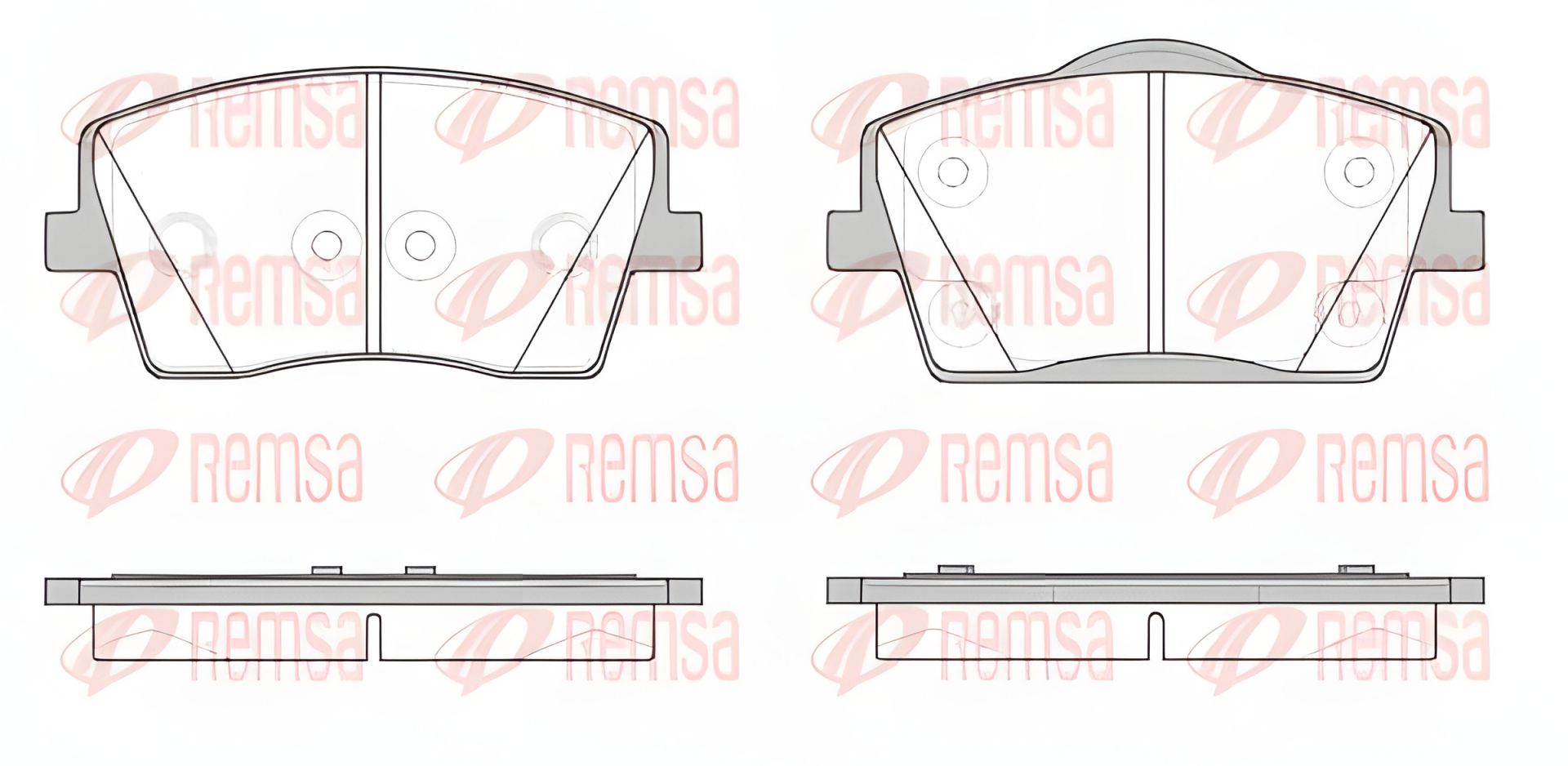 Комплект колодок гальмівних для VOLVO XC40, REMSA (182300) Комплект колодок гальмівних для VOLVO XC40, REMSA (182300)