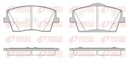 Комплект колодок гальмівних для VOLVO XC40, REMSA (182300) Комплект колодок гальмівних для VOLVO XC40, REMSA (182300)