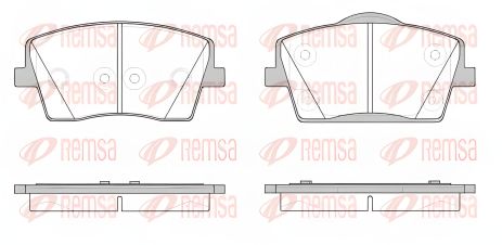 Комплект тормозных колодок для дисков VOLVO XC40, REMSA (182300) Комплект тормозных колодок для дисков VOLVO XC40, REMSA (182300)