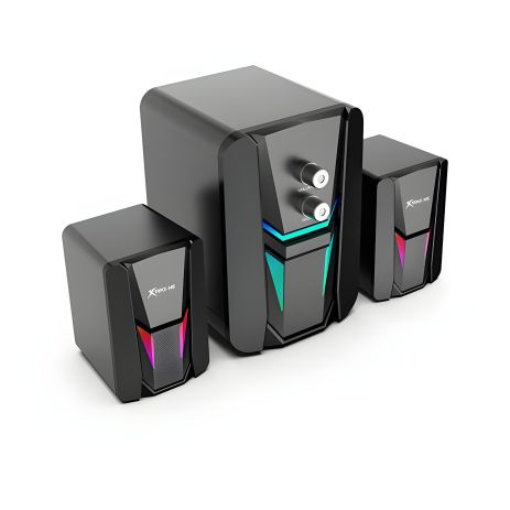 Акустика XTRIKE ME Wired Speaker SK-612, 5W, 2x3W, RGB, USB, AUX, black