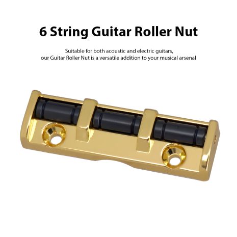 Роликовий топ для електрогітари Top lock верхній поріжок, золотий Роликовий топ для електрогітари Top lock верхній поріжок, золотий