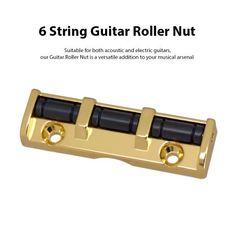 Роликовий топ для електрогітари Top lock верхній поріжок, золотий Роликовий топ для електрогітари Top lock верхній поріжок, золотий