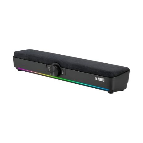 Акустика MARVO Wireless Speaker SG-286, BT5.3, USB, AUX, 2x5W, RGB, black Акустика MARVO Wireless Speaker SG-286, BT5.3, USB, AUX, 2x5W, RGB, black