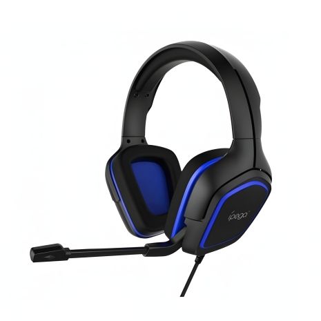 Дротова ігрова гарнітура iPega Gaming PG-R006B, 3.5mm, Noice Reduction, 2m, black-blue Дротова ігрова гарнітура iPega Gaming PG-R006B, 3.5mm, Noice Reduction, 2m, black-blue