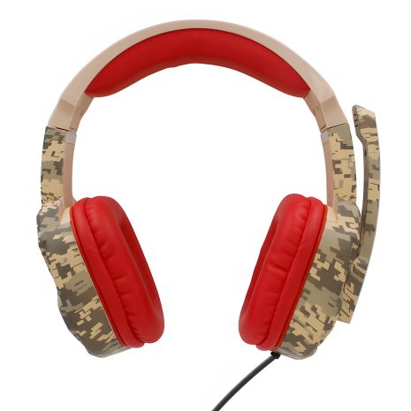 Дротові ігрові навушники iPega Gaming PG-R005, 3.5mm, Noice Reduction, 1.2m, Comouflage-Red Дротові ігрові навушники iPega Gaming PG-R005, 3.5mm, Noice Reduction, 1.2m, Comouflage-Red