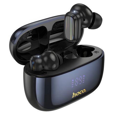 Бездротові навушники HOCO EQ20 Rhyme true wireless ANC+ENC noise reduction BT headset, BT5.4, 40mAh, 400mAh, 6-7h, black Бездротові навушники HOCO EQ20 Rhyme true wireless ANC+ENC noise reduction BT headset, BT5.4, 40mAh, 400mAh, 6-7h, black