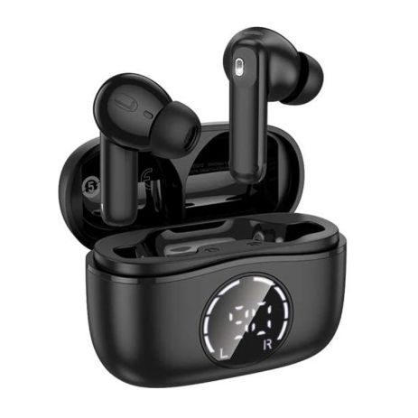 Бездротові навушники HOCO EQ22 Singer true wireless ANC+ENC noise reduction BT headset, BT5.4, 40mAh, 400mAh, 6-7h, black