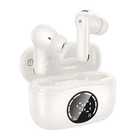 Наушники HOCO EQ22 Singer true wireless ANC+ENC noise reduction BT headset |BT5.4, 40/400mAh, 6-7h| white Наушники HOCO EQ22 Singer true wireless ANC+ENC noise reduction BT headset |BT5.4, 40/400mAh, 6-7h| white