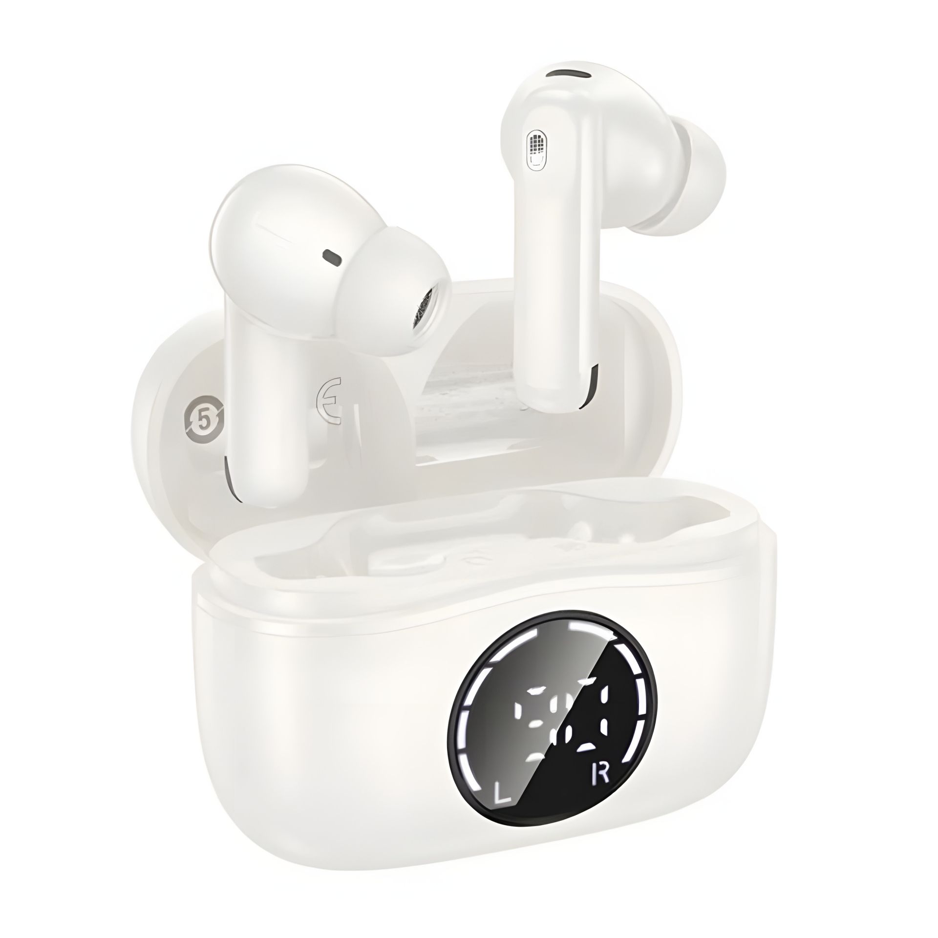 Бездротові навушники HOCO EQ22 Singer true wireless ANC+ENC noise reduction BT headset, BT5.4, 40mAh, 400mAh, 6-7h, white Бездротові навушники HOCO EQ22 Singer true wireless ANC+ENC noise reduction BT headset, BT5.4, 40mAh, 400mAh, 6-7h, white